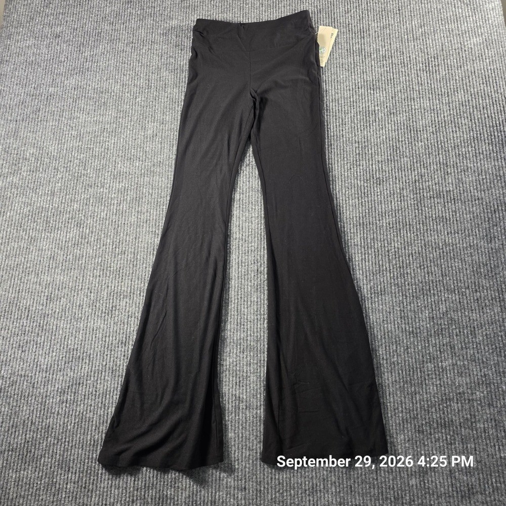 No Boundaries Womens XS 0-2 Black High Rise Flare Leggings Bell Bottom Pants NWT
